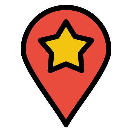 Favorite, location, map, pin, place icon