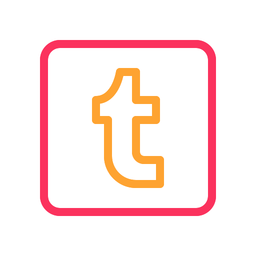Internet, media, mobile, network, social, tumblr, web icon