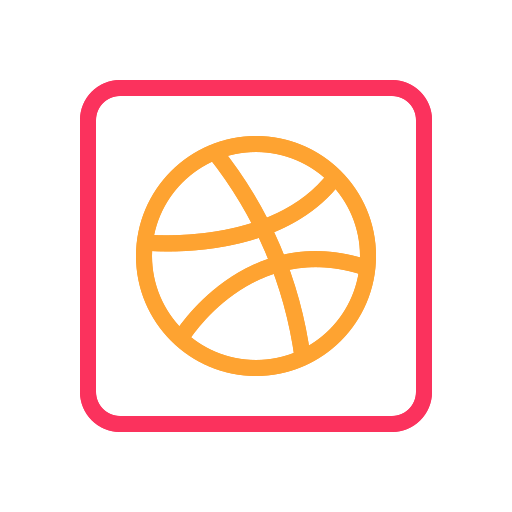 Dribbble, internet, media, mobile, network, social, web icon