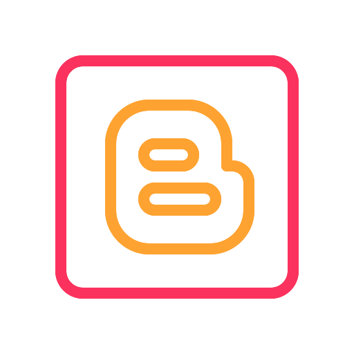 Blogger, internet, media, mobile, network, social, web icon