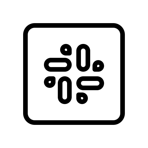 Internet, media, mobile, network, slack, social, web icon