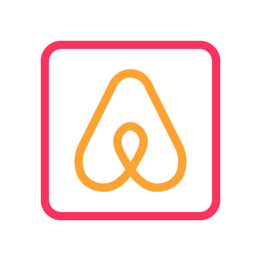 Airbnb, internet, media, mobile, network, social, web icon