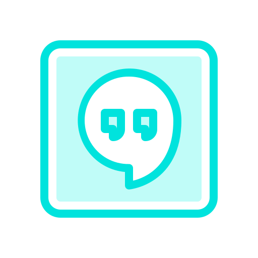 Hangouts, internet, media, mobile, network, social, web icon