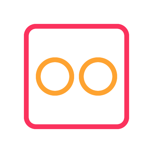 Flickr, internet, media, mobile, network, social, web icon