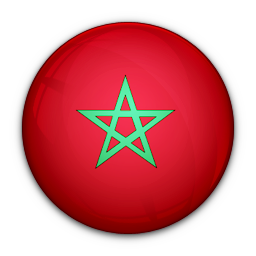 Of, flag, morocco icon