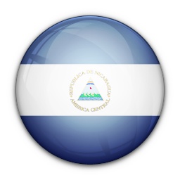 Of, flag, nicaragua icon
