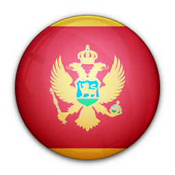 Of, flag, montenegro icon