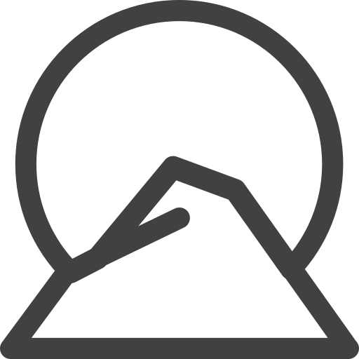 Climb, climbing, mountain, rock, stone, sun icon