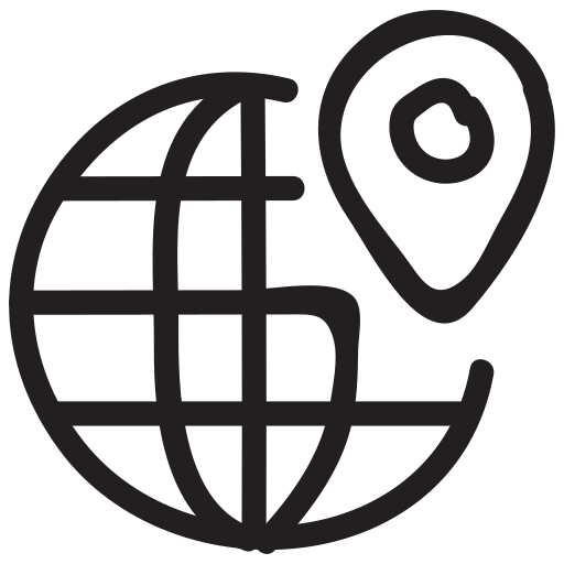 Earth, global, international, location, navigation, pin, world icon