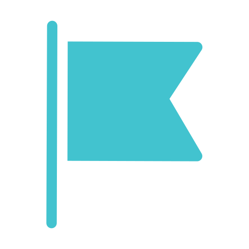 Flag, location, marker, navigation, pin icon