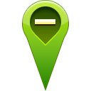 Location, pin, remove icon
