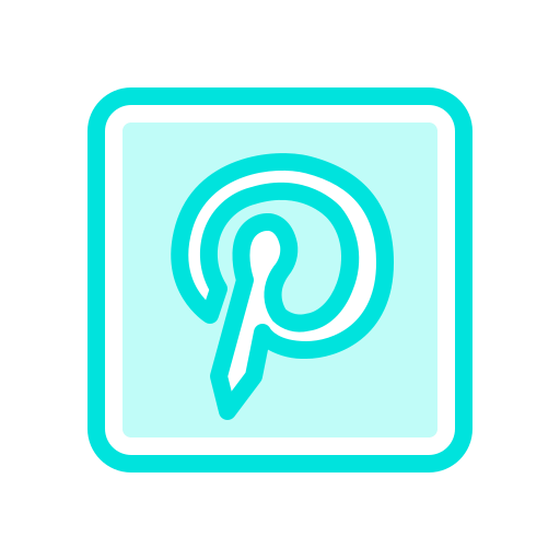 Internet, media, mobile, network, pinterest, social, web icon