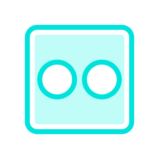 Flickr, internet, media, mobile, network, social, web icon