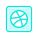 Dribbble,Internet,Media,Mobile,Network,Social,Web ok 