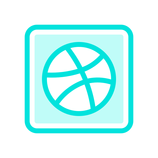 Dribbble, internet, media, mobile, network, social, web icon