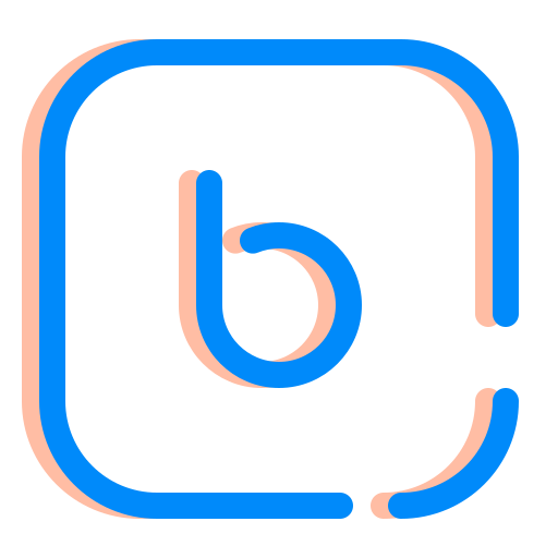 Bold, internet, media, social, ui, ux icon