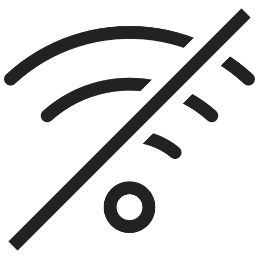 Ban, internet, wifi, wireless, data, storage icon