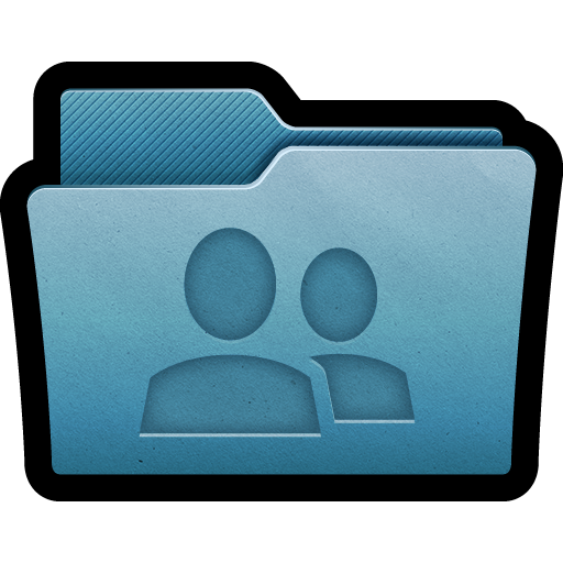Folder, mac, share, network icon