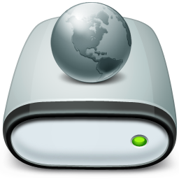 Drive, network, offline icon