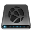 Dark, connection, internet, network, drive icon