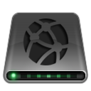 Dark, drive, connection, network, internet icon
