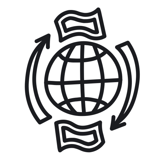 World, transfer, globe, global, internet, network icon