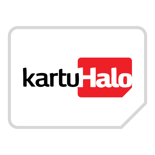Card, sim, mobile, indonesia, halo icon