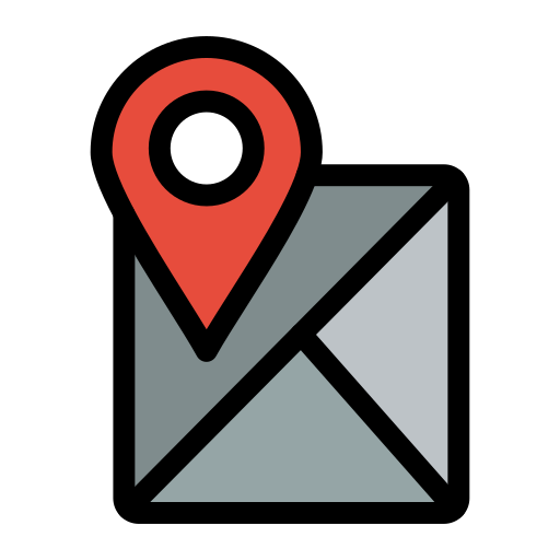 Gps, location, map, navigation, route icon