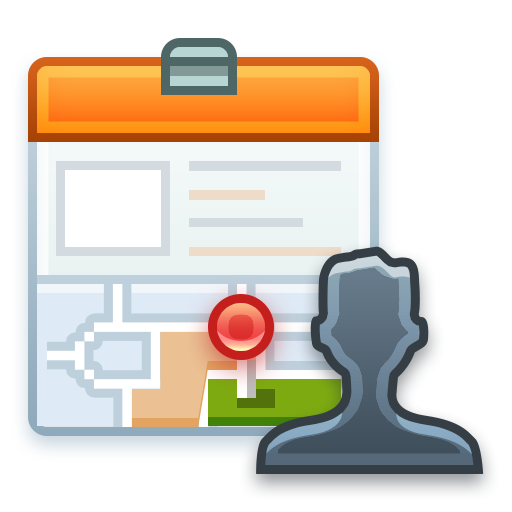 Profile, map, user, location, pin icon