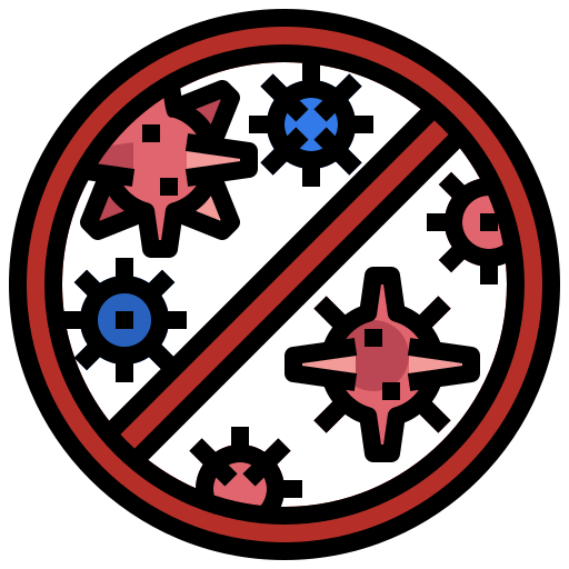 Bacterium, biology, cell, coronavirus, virus icon