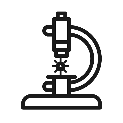 Biology, lab, microscope, molecule, research, science, test icon