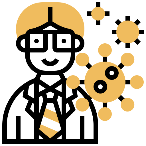 Bacteria, biology, coronavirus, covid, doctor, virus icon