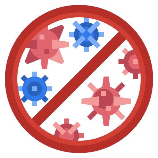 Bacterium, biology, cell, coronavirus, virus icon
