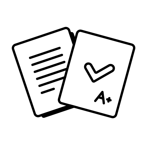 Document, education, evaluation, school, student icon