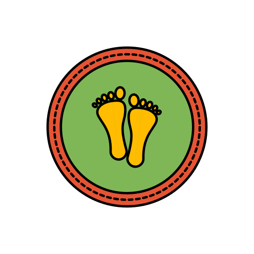 Diwali, festival, footprints, lights icon
