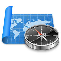 Browser, map, navigation, navigator icon