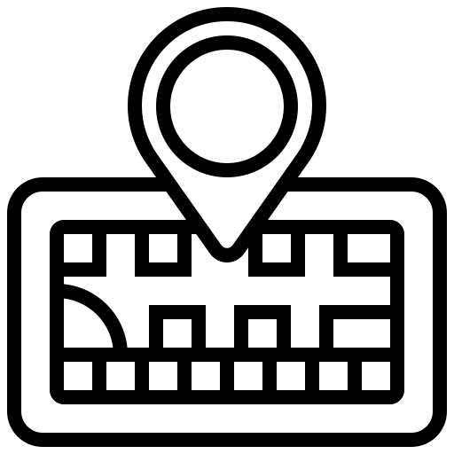 Application, direction, map, navigator, travel icon