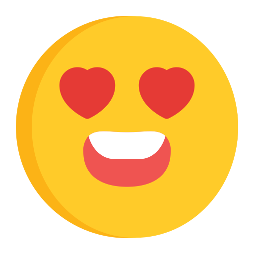 Emoji, heart, eyes icon