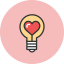 Flat Line Valentine icon 64x64