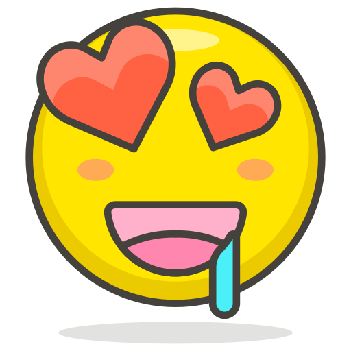 Face, smiling, eyes, heart icon