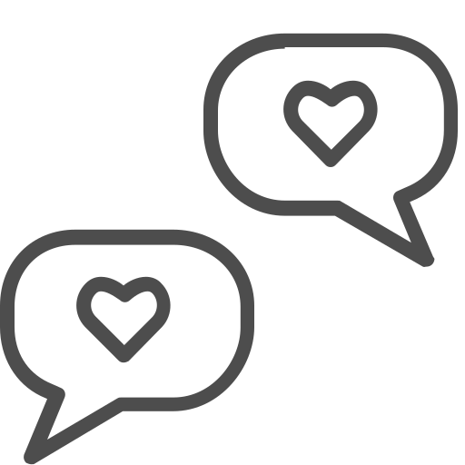 Conversation, love, valenticons, valentine, communication, connection icon
