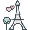 Eiffeltower,Hearts,Love,Paris ok 