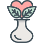 Flower,Heart,Vase ok 