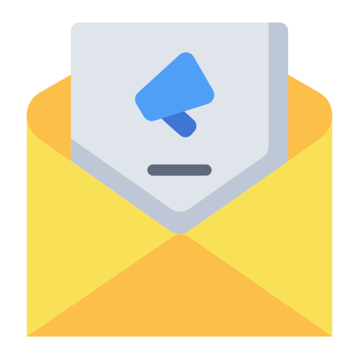 Promotion, business, marketing, mail, email, advertising icon
