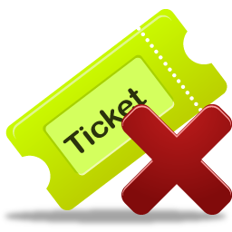 Remove, ticket icon