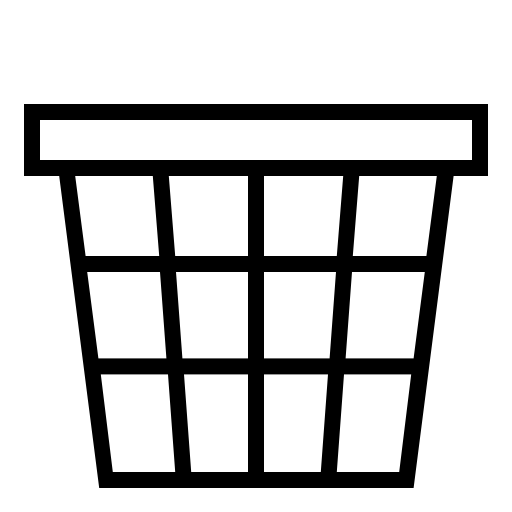 Basket, laundry, trash, delete, recycle, remove icon