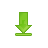 Arrow, blue, down, stop icon
