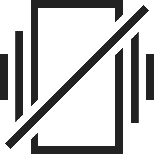Ban, control, stop, vibrator, alert, notification, warning icon