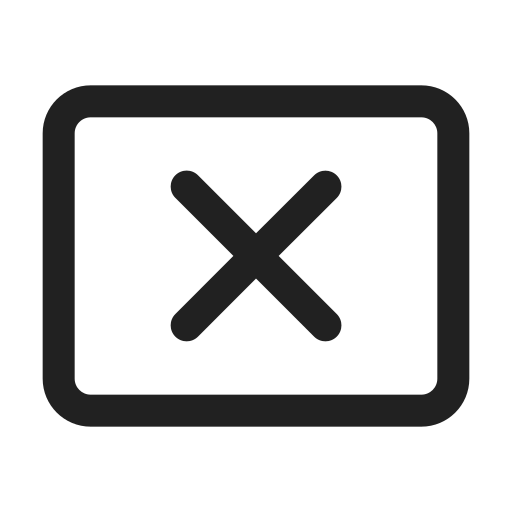 Ic, fluent, share, screen, stop, regular icon