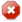 Cancel, stop, x icon
